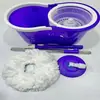 Mopa Giratoria de Doble Tracción Transfronteriza Mopa sin Manos con Cubo Grande Deshidratación Limpieza de Suelos del Hogar Mopa Giratoria