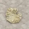 Botones Metálicos Irregulares con Forma de Hoja de Loto para Trajes, Cárdigans de Punto, Accesorios de Ropa y Abrigos de Piel