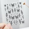 Laser Ouro e Prata Líquido Borboleta Nail Art Adesivo Japonês Doce Simples Grande Borboleta Transparente Plástico Unha Remendo