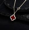 Collar de trébol de cuatro hojas de plata esterlina con diseño explosivo de TikTok: ¡Siente el amor y úsalo varias veces! Joyería para el Día de San Valentín para mujer.