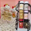 Colgante de Oso de Oro Puro 999 "Te Amo por Diez Mil Años", Cordón para Bolso Cubo "Hazte Rico Pronto", Promoción en Transmisión en Vivo de Tiktok