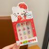 Lindas pegatinas de uñas de la serie Sanrio, exquisitas pegatinas de uñas para niños, pegatinas de uñas Kulomi Meruti para niños