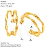 Pendientes de Acero Inoxidable de Moda con Forma de C de Doble Capa Transfronterizos para Mujer Pendientes de Botón Simples Versátiles de Acero de Titanio de Gama Alta al por Mayor