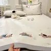 Conjunto de Três Peças Jacquard Mat Bordado Cool Bean Novo Primavera/Verão 2026