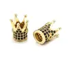 Pulseira de colar com pingente decorativo de zircônio e cobre, faça você mesmo, furo redondo, feito à mão, transfronteiriço, vendas diretas da fábrica