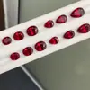 Gema de Cultivo de Color Ovalada Piedras Sueltas Rojo Sangre de Paloma Rubí Cultivado en Laboratorio Regenerado Fabricante Venta al por Mayor