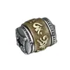 Al por mayor s925 plata de ley mantra de seis caracteres Passepartout adornos para hombre y mujer plata tailandesa incrustada cobre Pestillo de diamante colgante giratorio