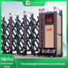 Fábrica de Portas Retráteis Elétricas Foshan Gate Fornecimento Direto Porta Completa Alumínio Cruzado Móvel Porta Automática Escola