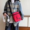 Bolso Bandolera Pequeño para Pareja de Moda Urbana para Mujer Estilo Coreano Moderno Casual de Lona Combinable Bolso Cuadrado Pequeño de Hombro