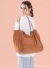 Bolsa de Lona Cor Sólida Feminina Grande Capacidade Estilo Coreano Estilo Preguiçoso Bolsa de Ombro Transfronteiriça Explosão Bolsa de Água Lavada em estoque Atacado