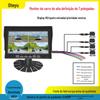 Caminhão monitoramento quatro vias panorâmico 360 gravador de direção imagem de ré HD visão noturna starlight câmera grande angular