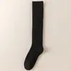 Calcetines de lana para pantorrilla de mujer, cálidos y engrosados con forro polar, calcetines largos de tubo alto, calcetines largos de invierno de doble punto, hasta la rodilla, antideslizantes