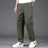 Pantalones de trabajo de alta gama de Hong Kong para hombre, corte recto holgado, estilo fino de verano 2026, talla grande, pantalones casuales de pierna ancha