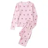 Europa Transfronteiriça temu Comércio Exterior 2026 Primavera e Outono Pijama de Seda Leite para Mulheres Manga Longa Roupa de Casa Venda Direta da Fábrica Atacado