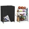 Funda para Estante de Almacenamiento de Baloncesto de Tela Oxford Cubierta Protectora para Estante de Almacenamiento de Pelotas Funda para Estante de Almacenamiento de Equipos Deportivos