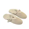 Sapatos Casuais 2026 Novos Bico Redondo Planos Mary Jane com Tira de Pelo Quentes Bico Fechado Mules Meio Chinelo Feminino