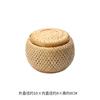 Bambu feito à mão bule de chá flor de chá contas de dragão prata quebrada especialidade armazenamento de lanches chá a granel pequeno Tuo bule de chá embalagem caixa de presente
