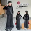 Conjunto de Ropa para Niñas 2025 Nuevo Elegante Moda Infantil Chaleco Conjunto de Tres Piezas para Niñas Mayores Top de Otoño Tendencia