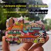 Tourist City Scenic Spot Geladeira Adesivos Personalizado Atrações Domésticas Desenho Animado Macio Magnético Feito à Mão Magnético Três-Camada Personalização de Madeira
