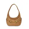 Bolso de Lona con Hebilla Metálica Vintage Decorada para Mujer, Bolso de Hombro Cruzado PU Versátil de Moda para el Trabajo