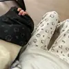 Pantalones de Arroz Glutinoso Gato Kt para Otoño e Invierno, Pantalones Gruesos con Forro Polar para Otoño e Invierno, de Cintura Alta, Caída Amplia y Pierna Ancha para Mujer, Pantalones Rectos Relajados Estilo Perezoso