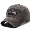 Gorra de Béisbol Estilo Americano Vintage para Mujeres y Hombres, Lavada y Desgastada, Versátil, Casual para Exteriores, Mezclilla de Moda