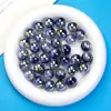 Ding Yi 16mm Luna Fría Estrellas Alto Brillo Galvanizado Destello Fino Ojo de Gato Cuentas Diy Cadena de Teléfono Móvil Joyería Cuentas