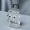 Mala de Rodinhas Retrátil Ultra-Pequena! Rodas Podem se Mover! Caixa de Armazenamento Transparente Mini para Joias Acessórios de Boneca Fofos Venda por Atacado