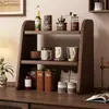 Estante de Almacenamiento para Tazas Aparador de Escritorio Rincón de Café Soporte de Exhibición Mesa de Comedor Soporte para Taza de Agua Estilo Vintage