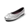 Zapatos planos de borrego súper suaves con lazo de remache francés para mujer, nuevo modelo 2026, suela suave, planos tipo ballet sin cordones, de punta baja