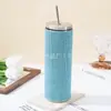 Copo Diamante Transfronteiriço 20oz Copo Reto para Sublimação Copo Isolado com Strass Copo com Canudo a Vácuo de Aço Inoxidável Copo de Café