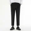 Calça Social Masculina Slim Fit Nove Pontos, Lisa, com Caimento, Emagrecimento, Confortável, Calça de Terno Novo Estilo, Resistente a Amassados, Calça Masculina de Corte Reto