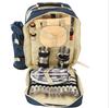 Bolsa de piquenique para quatro pessoas com utensílios de mesa mochila de acampamento portátil