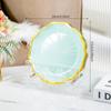 Luxo Leve Padrão Simples Prato de Cuspir Ossos Doméstico Bandeja de Lixo para Mesa de Jantar Popular na Internet Transparente de Mesa Prato de Cuspir Ossos Conjunto de Pratinhos