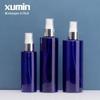 Cosméticos 100 ml-250 ml azul brilhante prata garrafa PET garrafa spray puro garrafa de orvalho Toner garrafa de água Xu Min embalagem