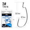 9003-Cd Anzol Crank Hook Isca de Pesca Gancho de Pesca Isca Macia Minhoca Macia Aço de Alto Carbono Texas Rig Acessórios de Pesca para Peixe Mandarim e Robalo
