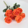 7 Concubina Imperial rosa flor artificial cabo buquê noiva segurando Flor Casa hotel decoração de casamento fábrica de flores artificiais atacado
