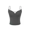Camisola Sexy Estilo Americano sem Costas com Sutiã Embutido, Top Puro Desejo, Roupa Feminina com Bojos