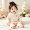 Ropa para bebé, colección de primavera y otoño, conjunto de dos piezas para bebé e infantil, conjunto de otoño de algodón puro, calidad Clase A, elegante ropa de otoño para bebé, ajustado, nuevo estilo para niñas