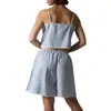 Europeu e Americano Novo Conjunto Feminino de Camisola com Listras Estilo Preguiçoso e Shorts com Renda Casual Cintura Elástica Roupa Feminina Transfronteiriça