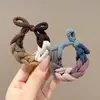 Faixa de Cabelo Estilo Zhao Lusi com Bola para Mulheres 2024 Nova Alta Elasticidade e Durável Rabo de Cavalo Simples Elástico Acessório de Cabeça