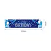 Personalización de Coplas de Cumpleaños de Fábrica de Guangzhou Transfronteriza Producto Caliente de Amazon Decoración de Evento de Fiesta Diseño Tela de Fondo para Banner