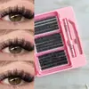 Pestañas postizas transfronterizas para mujeres europeas, americanas, asiáticas y mestizas con maquillaje atrevido, pestañas exclusivas que son deslumbrantes a primera vista, más vendidas en Amazon, DIY
