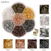 Caja de 7 Compartimentos de Hierro Anillos de Cierre de Langosta de Bucle Único Accesorios para Pulseras de Abalorios Hechas a Mano, Aretes y Materiales de Decoración de Joyería