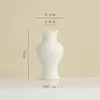 Jarrón de Cerámica Estilo Ins Simple Shumen Arreglo Floral para Sala de Estar Lujo Accesible Florero Decorativo de Gama Alta Recipiente Hidropónico