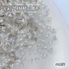 Zircônia Branca Fundo Plano Nail Art Mini Pequena Zircônia Pequena Decorações Mistas Strass de Nail Art Brilhantes Super Brilhantes Atacado