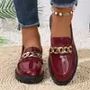 Zapatos Pequeños de Charol Retro para Mujer, Nuevos de Primavera, Moda Británica, Plataforma de Suela Gruesa, Zapatos de Una Sola Pieza, Mary Janes Negros