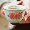 Taza de té pequeña de cerámica Fuhua Jintang con esmalte Yaqing, hecha en fábrica, taza de maestro para uso personal de mujer, taza de degustación de té estilo chino