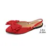 2026 Novo Estilo Bico Fino Laço Moda Slip-On Rasteirinha Boca Rasa Versátil Sandálias Sapatos Únicos Femininos