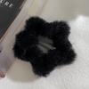Grampo de cabelo de pelúcia marrom leite com estrela para outono e inverno, clipe lateral fofo para franja desfiada, grampo BB, acessórios de cabelo